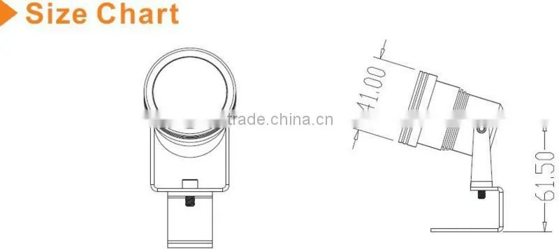 3w warterproof led spot light from supplier