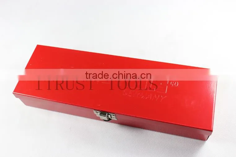 25PCS 1/2" metal box socket set with L handle 4025AAL GS KING TOOLS made in china