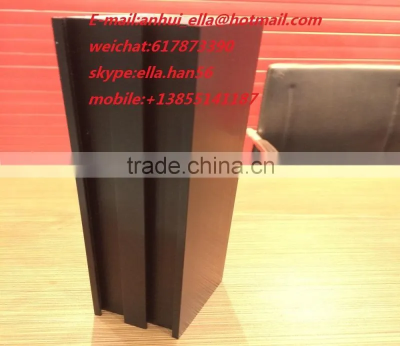 black anodize aluminium profile