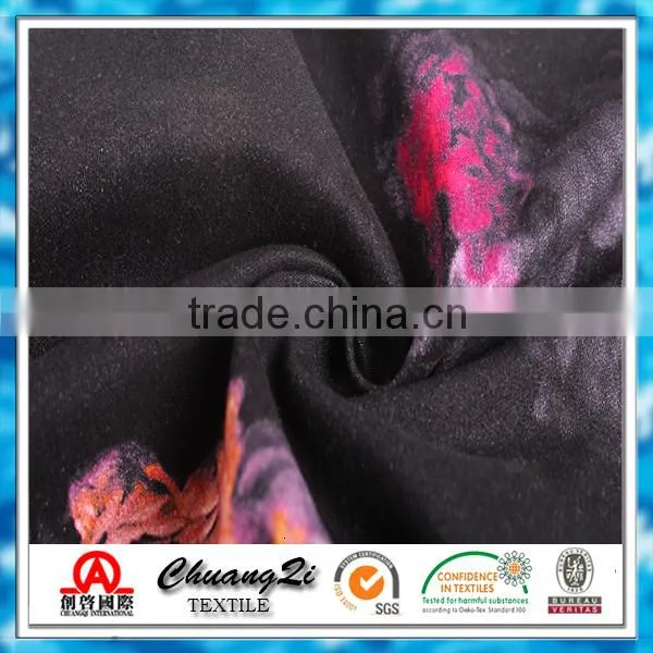 Factory direct custom print cotton sateen spandex fabric