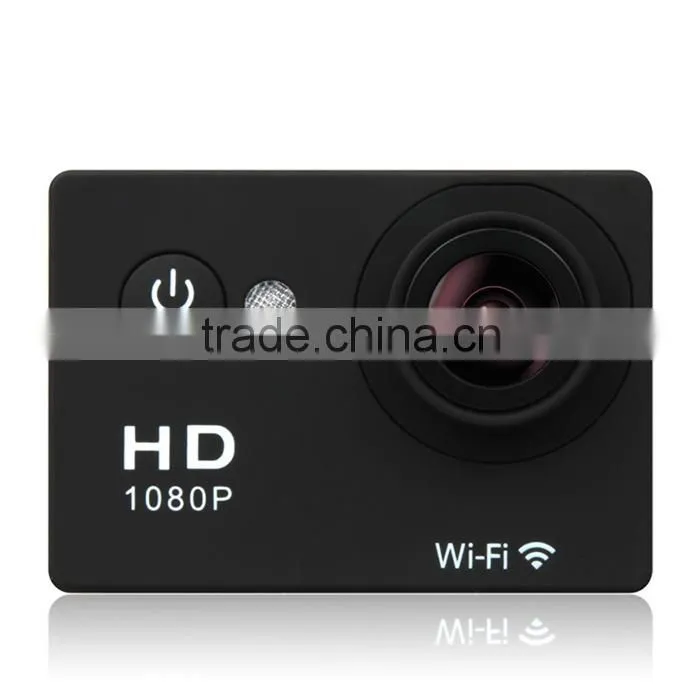 Portable mini full HD 1080p WiFi outdoor waterproof sport camera with remote control bracelet
