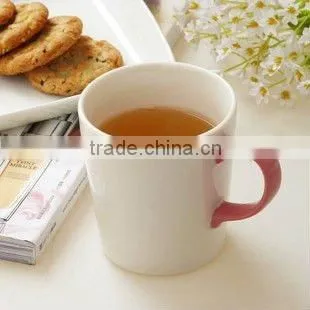 High-grade Romantic handpaingting bone china hot tea mug cup with Lovely handle