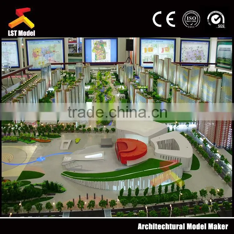 large scale villa models making company with swimming pool