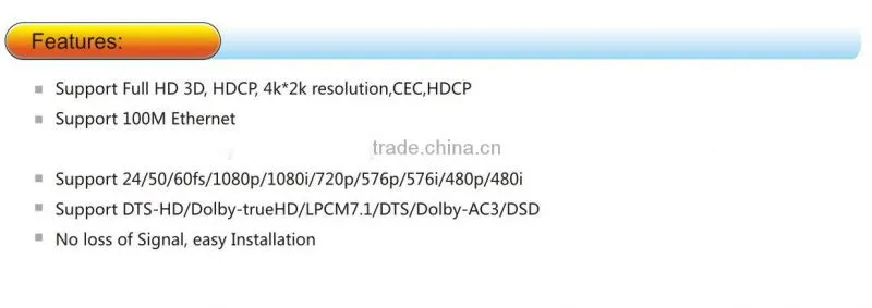 100m single UTP 5E/6/7 HDMI hdbaset Extender, Support 4k*2k