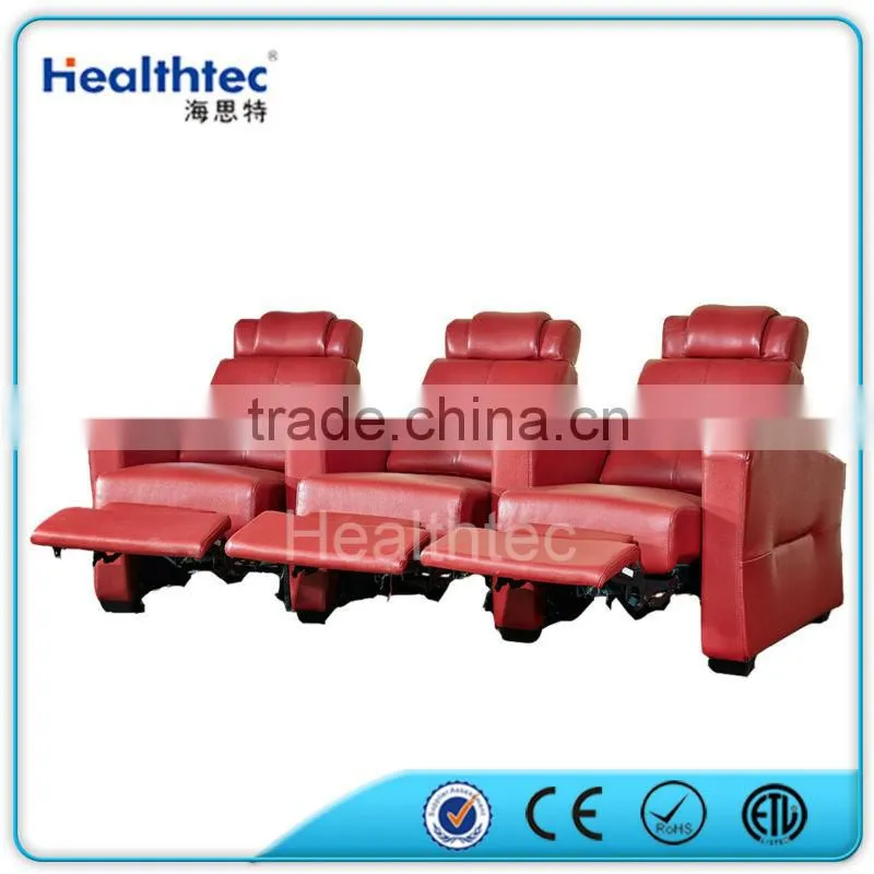 luxury sectional sofa soft leather sofa/comfortable cinema sofa
