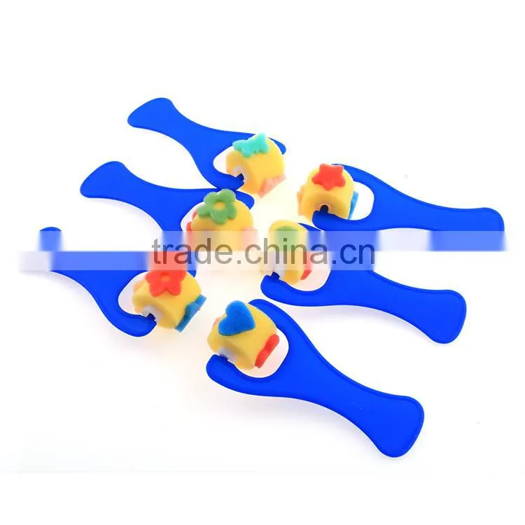 6 Shapes Plastic Handle Foam Sponge Soft Paint Rollers