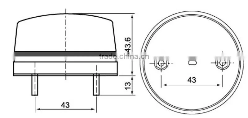 CNTD Wenzhou Yueqing Professional Manufacturer of Warning Lights Customized Red LED Emergency Lights C-3071