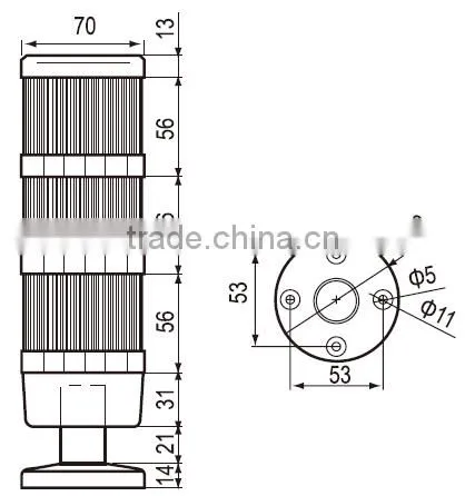 CNTD High Demand Products In Market Used Led Buzzer Warning Light Bar