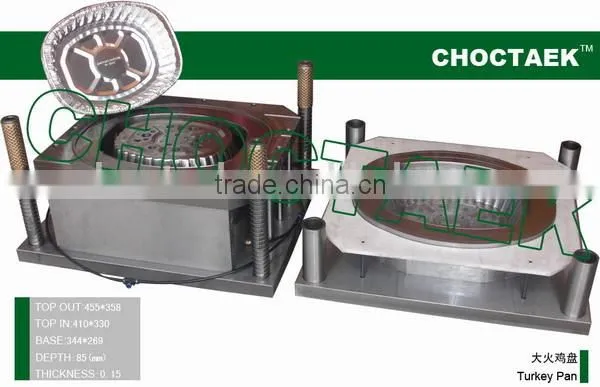 Aluminium foil turkey pan mould