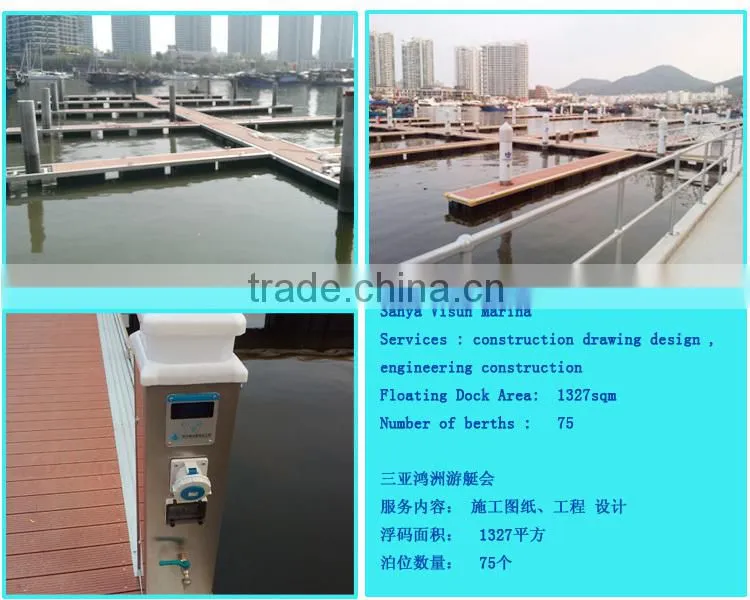 Floating pontoon dock system