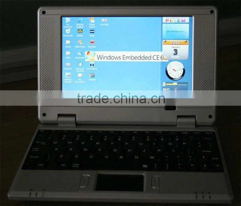 Mini 7inch Laptop Windows CE 6.0 VIA VT8650 2GB HD WIFI Netbook
