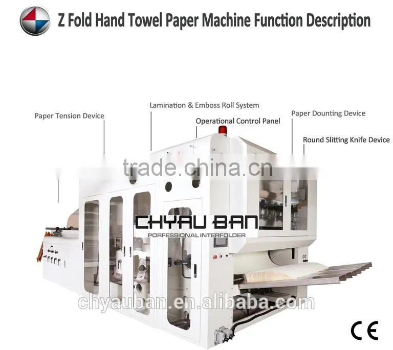 High Speed Kraft Paper Wrapping N Fold Hand Paper Towel Making Machinery Line System