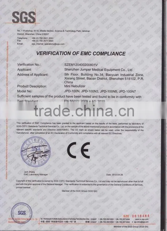 Mini nebuliser for Skin care CE marked