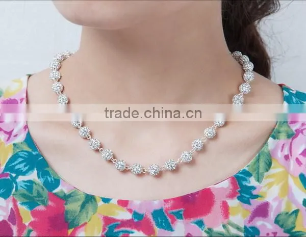 crystal ball sterling beads 925 sterling silver bracelet in stock