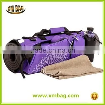 Yoga Mat Bag with Open Ends, Mobile Pocket and Water Bottle Holder - Keeps Your Mat Dry and Odorless