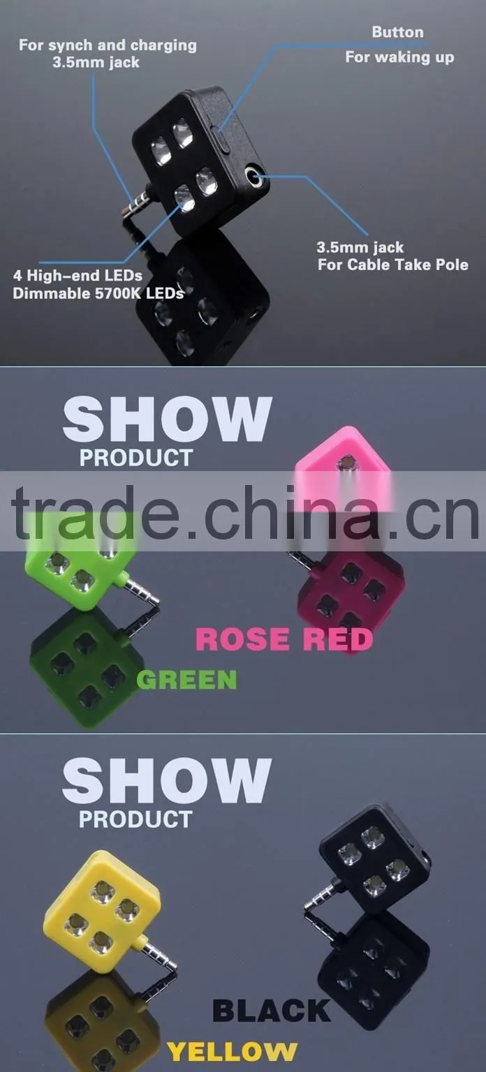 led flash light selfie flash for mobile phone ios and Android