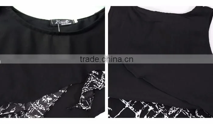 Wholesale Fashion Black Sleeveless Tank Top For Girls
