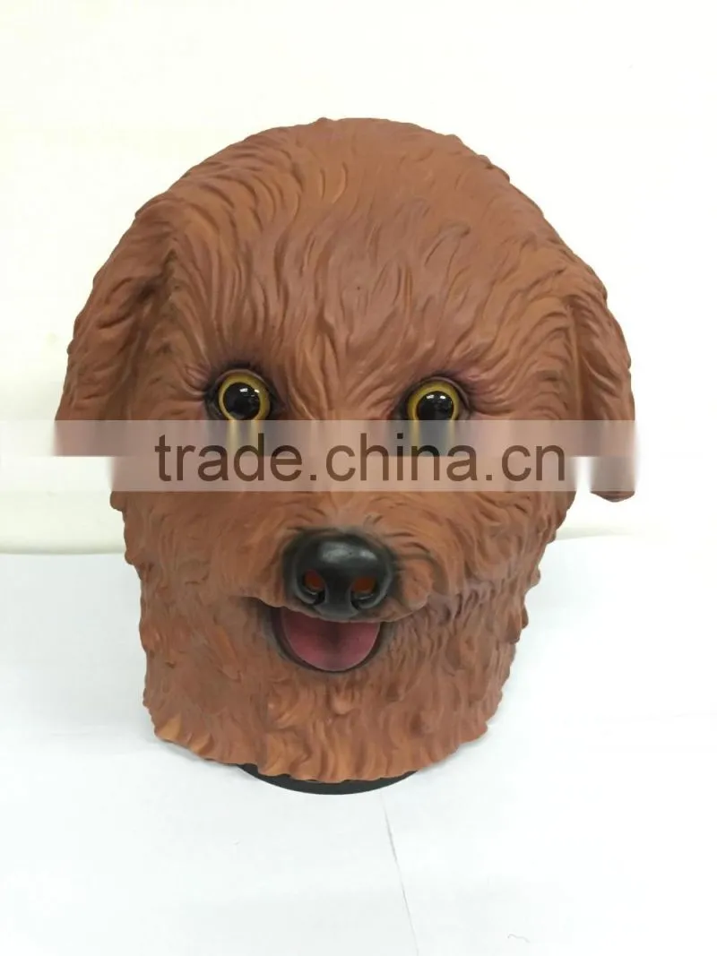 Halloween Party Cosplay Tactic dog Latex rubber Mask Costume dress Carnival costume