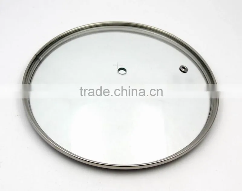 China best quality G type 4mm tempered glass lid for fry pan and pot
