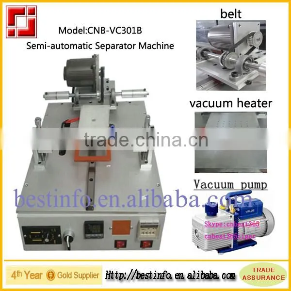 Semi-automatic lcd phone screen glass separating machine