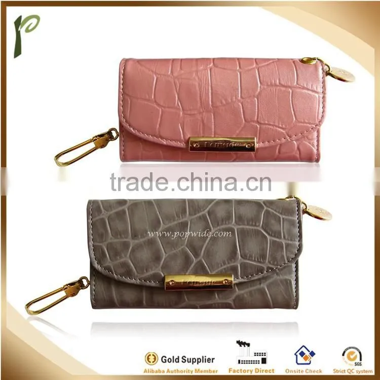 Popwide Wholesales High Quality Leather Key Chain bag/case