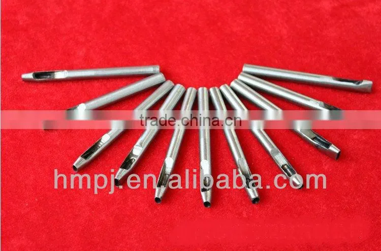 high quality 8mm diameter flat hole pin puncher for leather belt