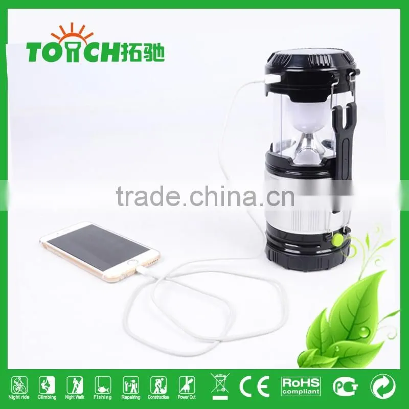 2016 New Lantern Light Solar Tent Light 12h High Power Flash Light Emergency Lamp Lantern Lamps With AC Charger