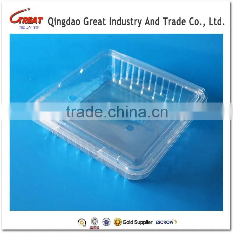 Transparent Pet Plastic Food Packaging Box 500L
