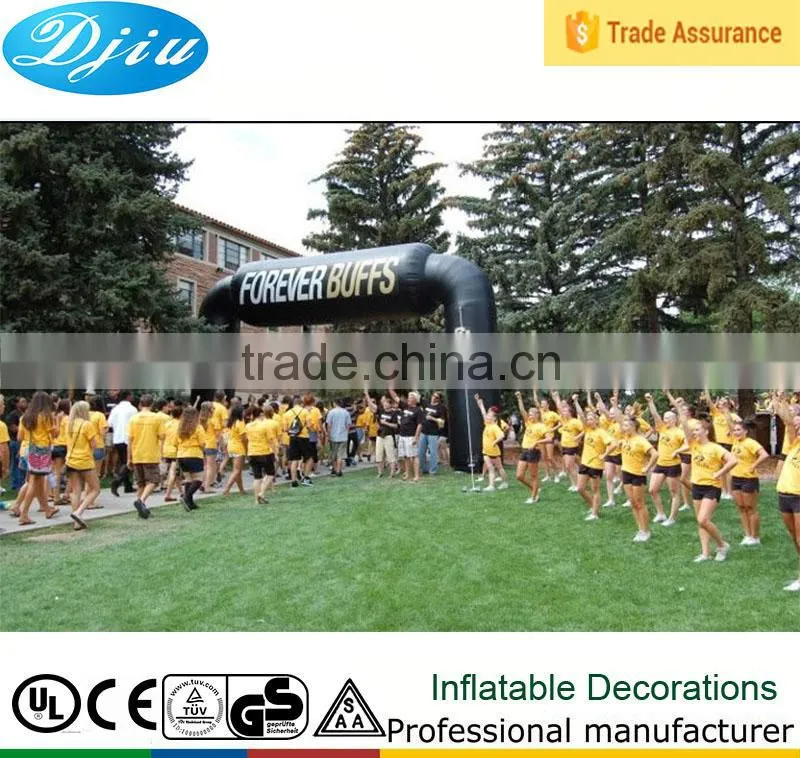 DJ-GM-11 double inflatable arch for advertising promotion , racing finish line and event begining