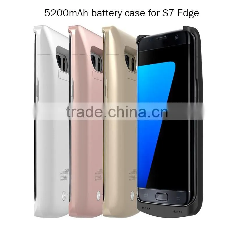 Mobile phone shell power bank 5200mah battery case for S7 edge capacity 5200mah power bank