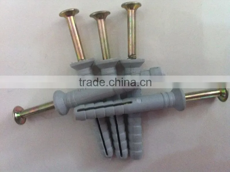 Nylon Hammer Fixing Anchors with nail screw