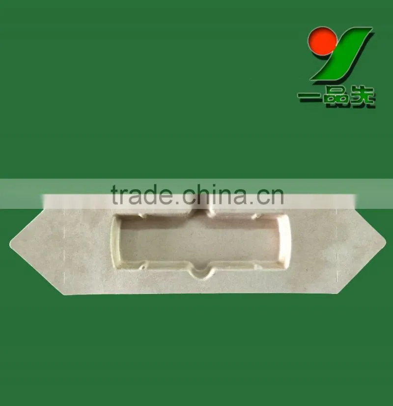 Natural fiber molded customized eco friendly hair care packaging trays
