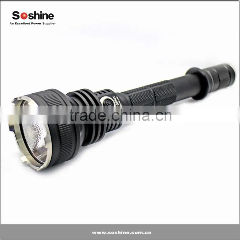 Soshine TG5MT LED 1100lm 4-Mode White Control Tactical Flashlight - Black (2 x 18650 batteries)
