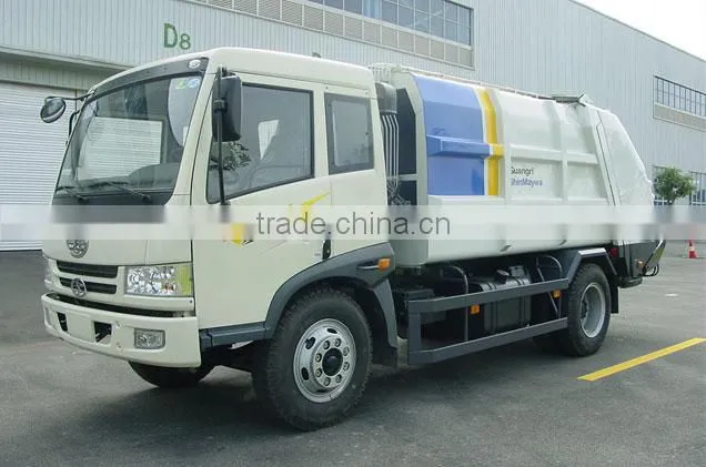 new product JIEFANG FAW 8CBM garbage compressed truck
