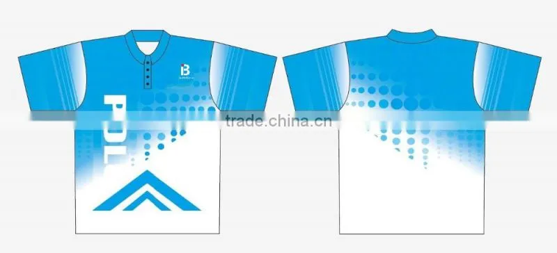 Custom HOT design pique sublimated royal blue polo shirt