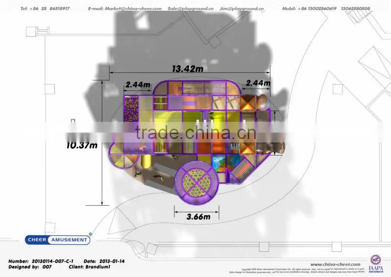 Cheer Amusement Castle themed indoor playground equipment