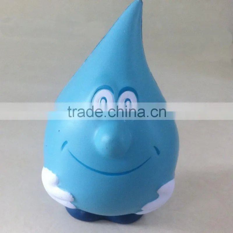 light blue waterdrop man stress toys