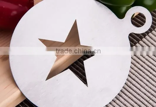 High Quality Stainless Steel Christmas Coffee Stencils