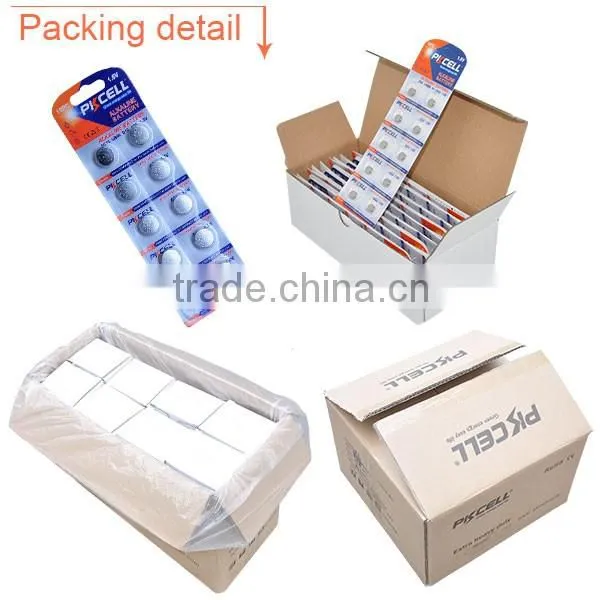 1.5V LR44/LR1154/A76/AG13 Alkaline Button cell battery 2pcs/card
