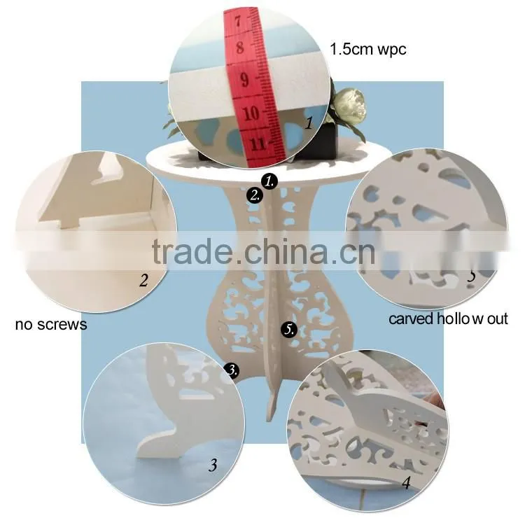 Oval shape eco friendly material dining table coffee modern