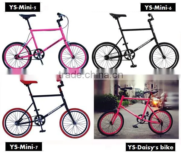 20 inch single speed fixed gear bike good looking girl red bicycle
