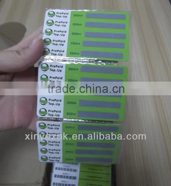 Prepaid scratch card printing,scratch card for mobile phones