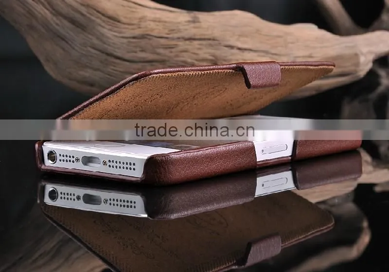 Excellent quality Horizontal Litchi Texture cowhide Flip Leather case for iphone 5 case,cases for iphone 5 case