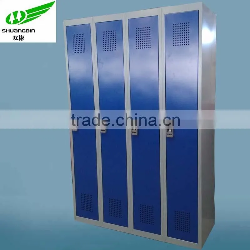 1 tier 4 compartments metal 4 door lockers