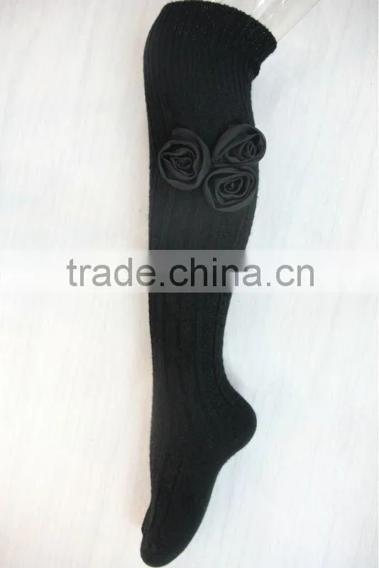 knitted wool stocking knee high socks