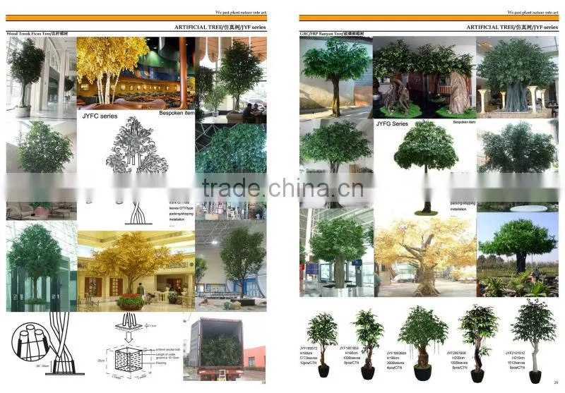 Handicraft artificial ficus tree for indoor decor