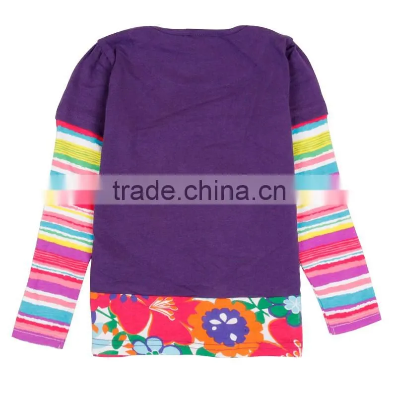 (F5717) 2016 new nova kids wear brand baby girls t shirts girls casual t shirts children clothes fashion kids clothes t shirts