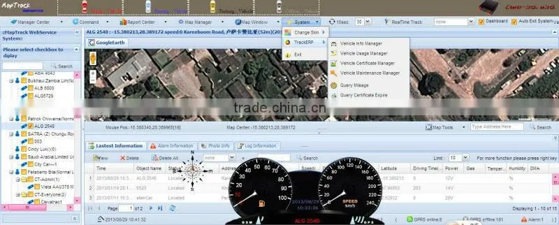 Professional GPS Tracking Software with full function and Android App