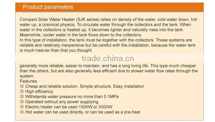 Unpressurized Natural Circulation Active Solar Water Heating System