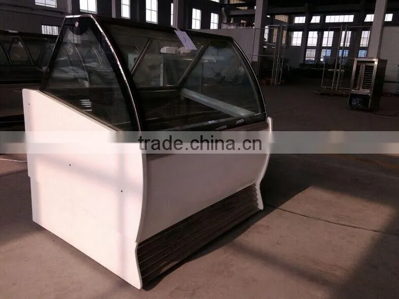 Display Cooler Automatic Defrosting Ice Cream Display Showcase/Ice Cream Popsicle Display Showcase